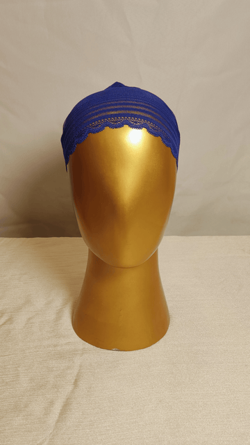 Plain Lace Cap - Blue